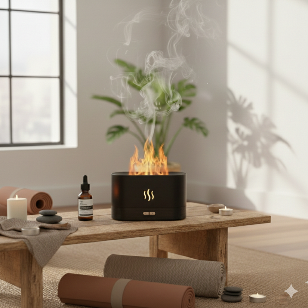 Diffuseur d'Arôme Effet Flamme Apaisante