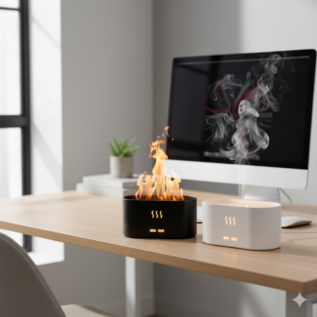 Diffuseur d'Arôme Effet Flamme Apaisante