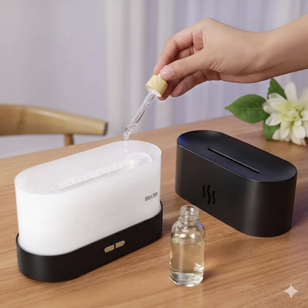 Diffuseur d'Arôme Effet Flamme Apaisante